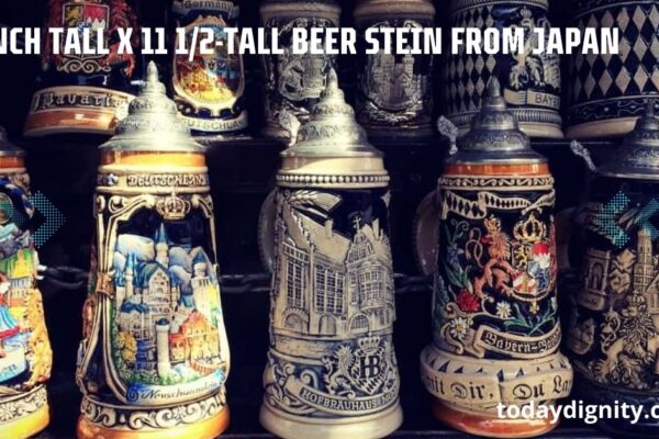 13-Inch Tall x 11 1/2-Tall Beer Stein from Japan